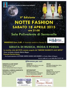 Locandina Notte Fashion Serr. 2015